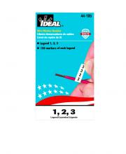Ideal Industries 44-105 - Wire Marker Booklet,Ideal,SZ: 1/4 X 1-1/2 IN MRK