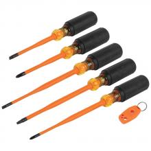 Klein Tools 33736INS - Insulated Slim Tip Driver Set, 6 Pc