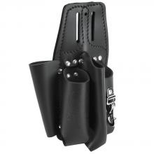 Klein Tools 5118C - Black Leather Tool Pouch for Belts