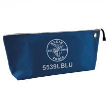 Klein Tools 5539LBLU - Canvas Tool Bag with Zipper, Blue