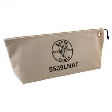 Klein Tools 5539LNAT - Zipper Canvas Tool Bag, Natural