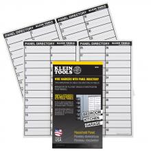 Klein Tools 56255 - Wire Markers with Panel Directory