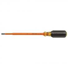 Klein Tools 601-7-INS - Screwdriver, Insulated 3/16&#34; Cab 7&#34;