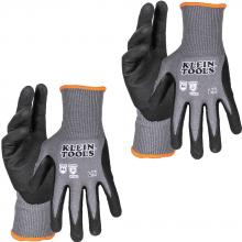 Klein Tools 60589 - A4 Cut Knit Dipped Gloves, L, 2-Pr