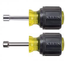 Klein Tools 610M - Magnetic Stubby Nut Driver Set 2 Pc