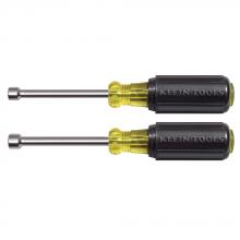 Klein Tools 630M - Magnetic Nut Driver, 3&#34; Shank 2 Pc