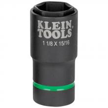 Klein Tools 66066 - 2-in-1 Socket 1-1/8&#34; X 15/16&#34;, 6 Pt