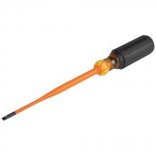 Klein Tools 6916INS - Slim-Tip Insulated Screwdriver 3/16&#34; Cab