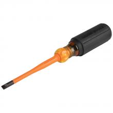 Klein Tools 6924INS - Slim-Tip Insulated Screwdriver, 1/4&#34; Cab
