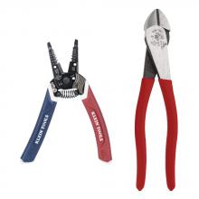 Klein Tools 94156 - Diagonal Cutter Stripper Kit, 2 Pc