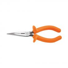 Klein Tools D203-6-INS - Long Nose Pliers, Insul, Cut, 6&#34; L