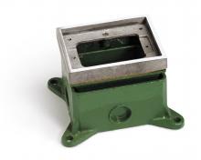 Lew Electric Fittings 1101-58-A - FULLY ADJ FLOOR BOX, SGL GANG, AL RING