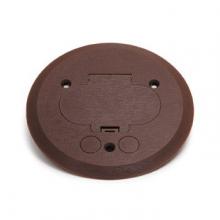 Lew Electric Fittings PFC-B-GFI - ROUND BROWN PLASTIC COVER FOR GFI