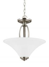 Generation Lighting 7713202-962 - Two Light Semi-Flush Convertible Pendant