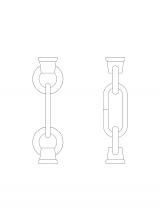 Generation Lighting 9122-819 - Replacement Chain Link and Loop in Weathered Iron