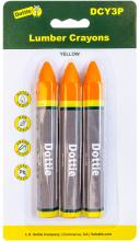 LH Dottie DCY3P - Lumber Crayon - 3 pack - Yellow