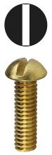 LH Dottie RMB63234 - 6-32 X 3/4 Round Head Machine Screws Solid Brass