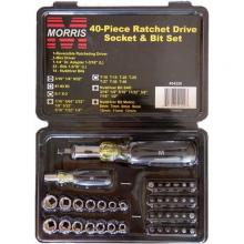 Morris 54220 - Ratchet Driver Socket/Bit Set
