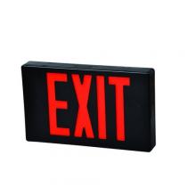 Morris 73023 - Red LED Blk Remote Exit Sign