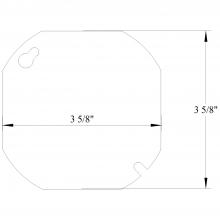 Mulberry 11101 - 4 inch Octagon Covers-Blank and 1/2 inch Knockout