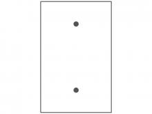 Mulberry 86851 - 1-Gang Blank, Oversize, Painted Metal Wallplate