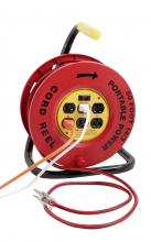Southwire E235 - CORD REEL, RED WITH 6 OUTLETS & 50&#39; CORD