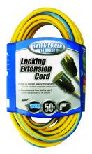 Southwire 024388826 - CORD, LOCKING 14/3 50&#39; SJTW YELLOW