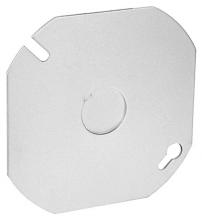 Southwire 54C6 - Octagon Cover Flat w/ 1/2&#34; Knkot 4&#34; 50pk