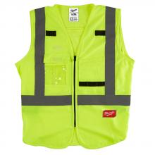 Milwaukee Electric Tool 48-73-5022 - Hi Vis Yellow Safety Vest - L/XL