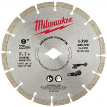 Milwaukee Electric Tool 49-93-7025 - 9 in. Diamond Prem Seg Blade