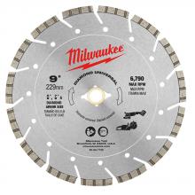 Milwaukee Electric Tool 49-93-7125 - 9 in. Diamond Seg Blade