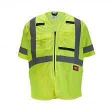 Milwaukee Electric Tool 48-73-5141 - CL3 YELLOW SOLID VEST - S/M