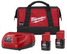 Milwaukee Electric Tool 48-59-2422P - M12™ 2.0Ah Starter Kit (2 Battery)