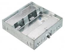 Hubbell Premise Wiring HBLAFB401BASEC - ACCESS FLR BOX, 4 G SHALLOW FOR CHICAGO