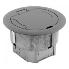 Hubbell Premise Wiring AFB801GNT - ACCESS FLOOR BOX, ROUND, 4-GANG, GRANITE