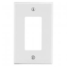 Hubbell Premise Wiring P26W - WALLPLATE, 1-G, DEC, WH
