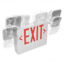 TCP DCLEDRWH - DIECAST LED EXIT RED WHITE