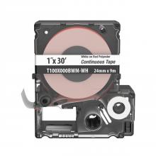 Panduit T100X000BWM-WH - MP Cassette,Poly Cont Tape, 1&#34; W x 30&#39; L
