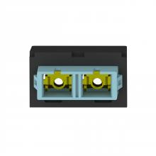 Panduit CMDAQSCZBL - Mini-Com® Aqua SC Duplex, Black Module