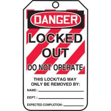 Panduit PCT-1055 - SFTYTAG,LO DGR LOCKED OUT DO NT OP