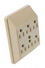 Legrand-Pass & Seymour 226-PAI - 2 TO 6 PLUG IN ADAPTER, IVORY