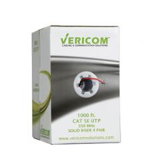 Vericom MBW5U-01554 - Bulk 1000 Ft. CAT5e U/UTP Solid CMR Red