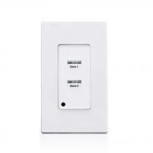 Leviton LVS-2W - LV SWITCH 2 BTN WHITE