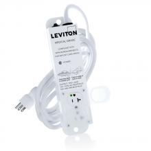 Leviton 5302M-2N5 - 20A MEDGRD PWRSTR NOSURGE 2OUTLT 15&#39;CORD
