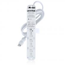 Leviton 5306M-2N7 - WH20A MEDGRAD PWRSTRIP NOSURGE 6OUTLT 7&#39;