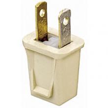 Leviton 123-PI - 1-15P  POLARIZED PLUG IVORY