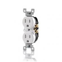 Leviton T5320-SW - 5-15R RECEP TR SELF-GROUNDING WHITE