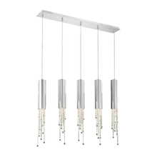Eurofase 20417-017 - GROOVE,5LT PENDANT,CHROME