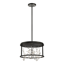 Eurofase 38636-028 - AERIE,4LT,RND,LED,CHA,BLK/SIL