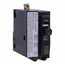 Schneider Electric QOB1101021 - Mini circuit breaker, QO, 10A, 1 pole, 120/240VA